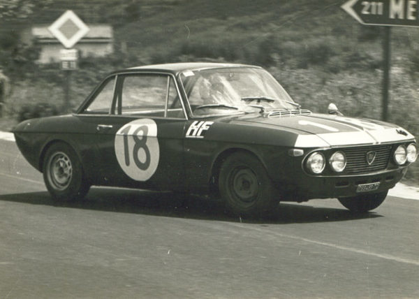 Una Lancia Fulvia 1.2 impegnata alla Targa Florio 1966