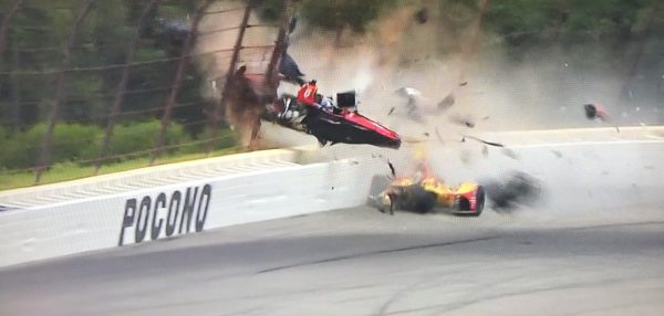 Il terribile incidente di Wickens a Pocono