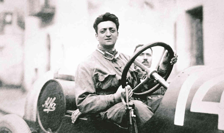 Enzo Ferrari da giovane