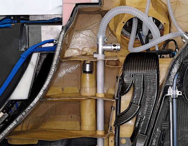 Sezione del serbatoio della Sauber BMW F1.08