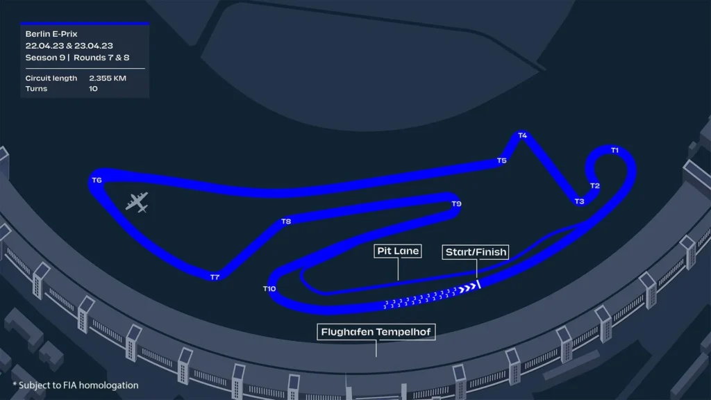 Formula E Berlin E-Prix Circuit
