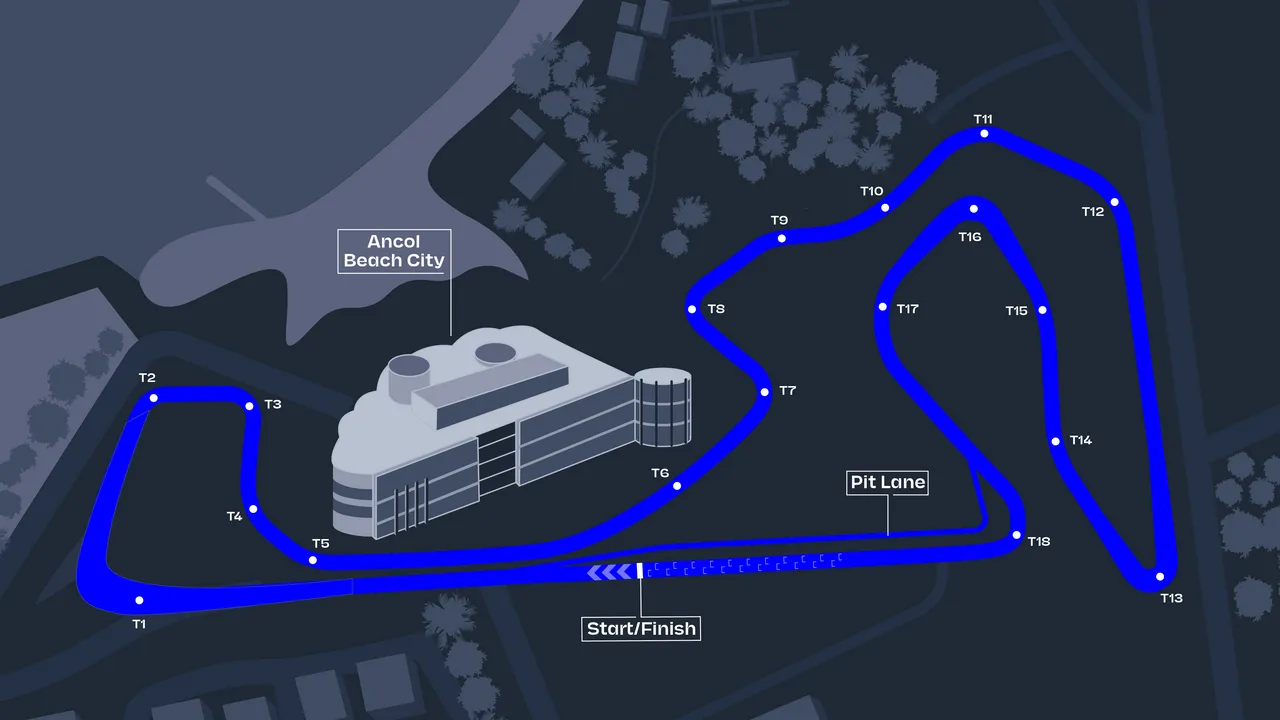 Formula E Jakarta E-Prix circuit
