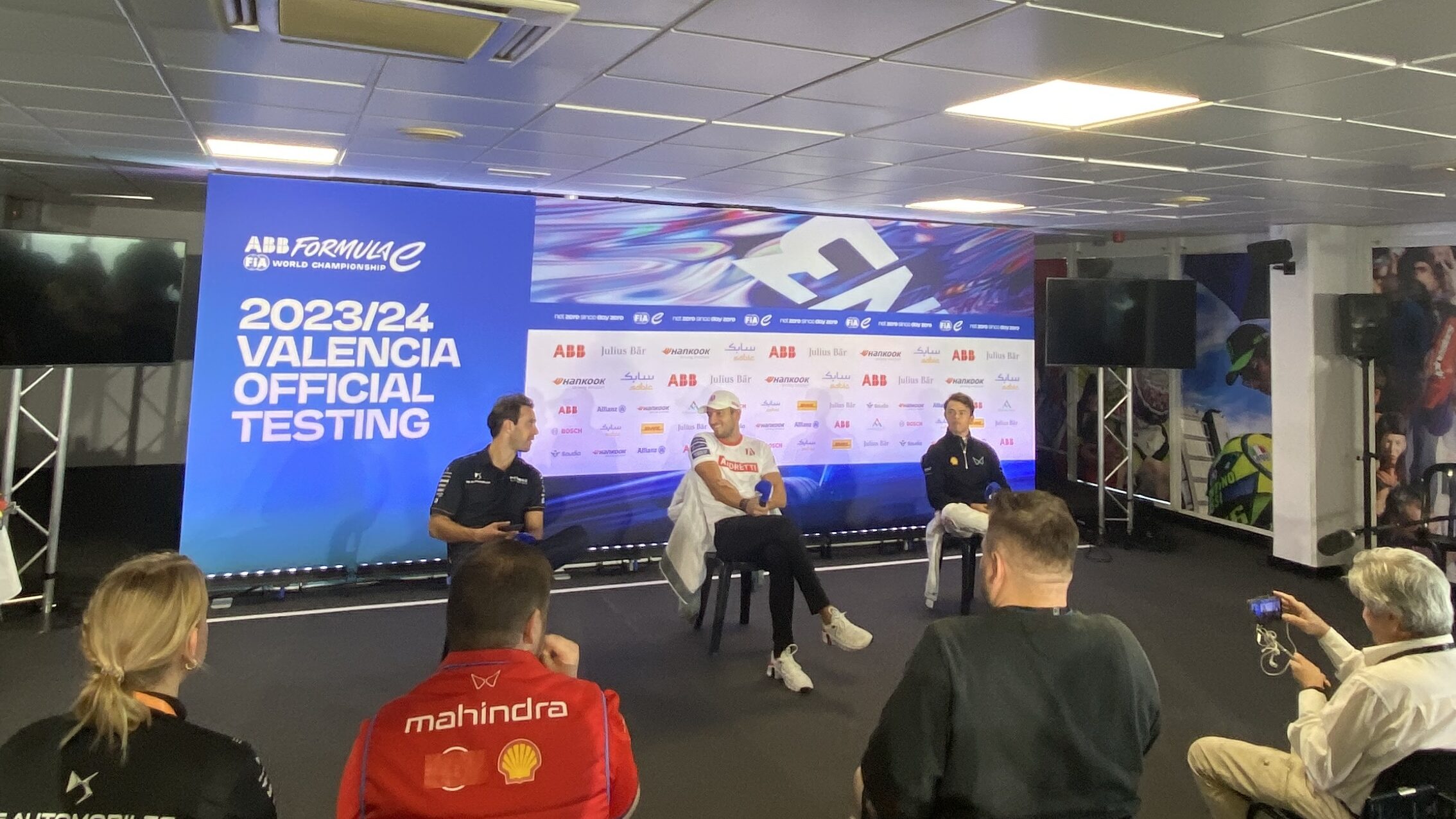 Jake Dennis Nick De Vries Vergne press conference formula e valencia