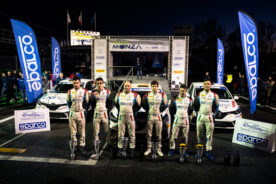 Rally Monza showdown: sotto la pioggia è trionfo Mabellini-Lanzi nel Tempio della Velocità
