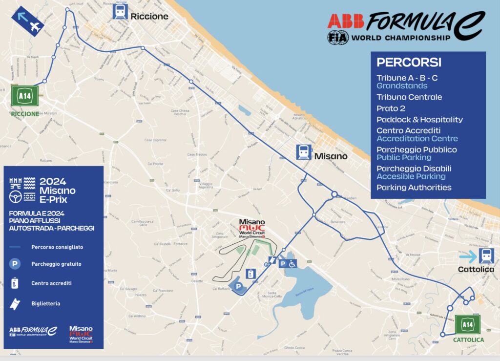 come raggiungere misano