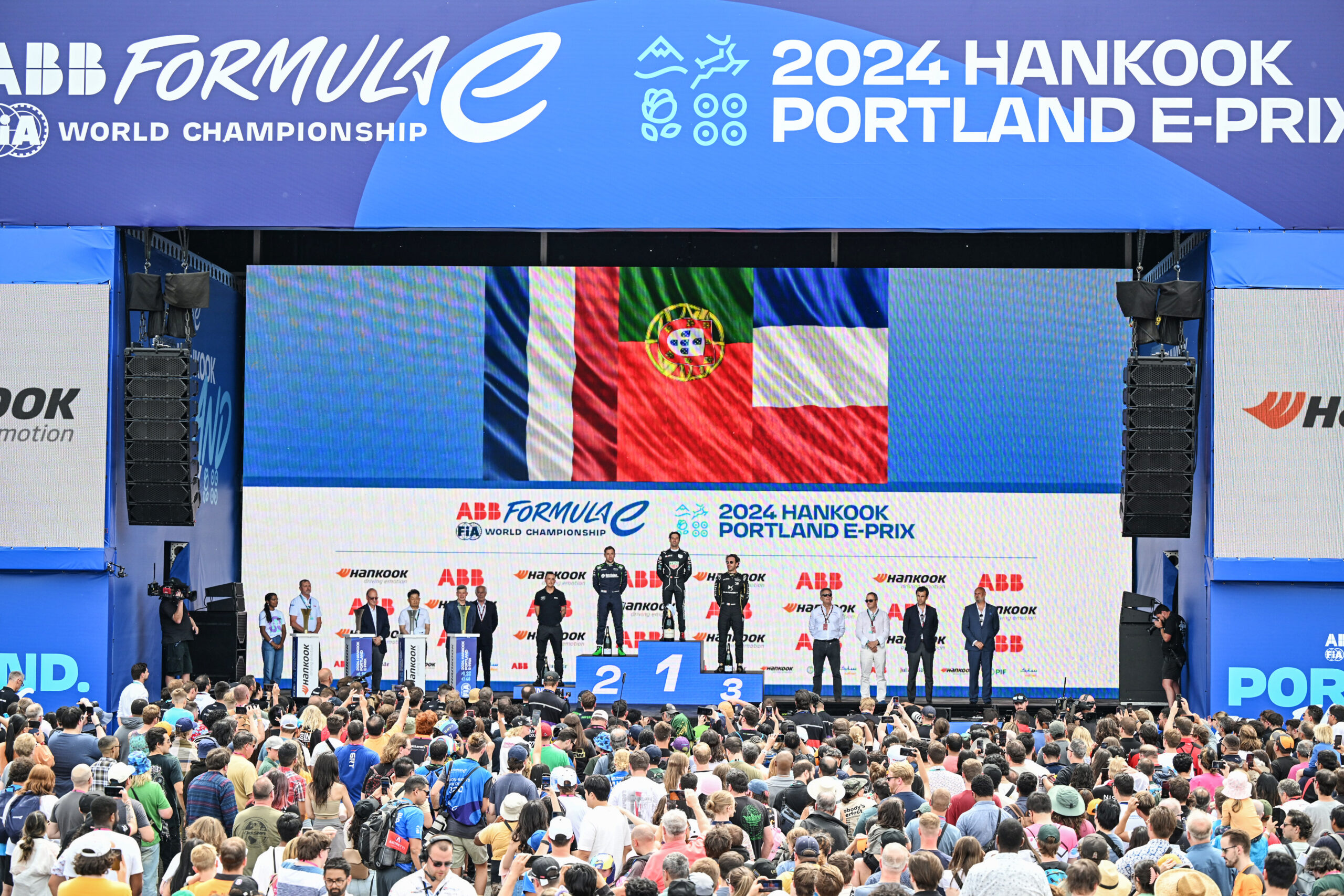 portland e prix gara 1 podio